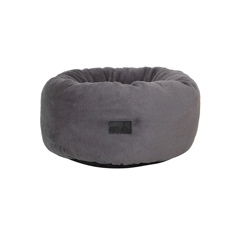 La Doggie Vita - Luxe Plush Donut Charcoal