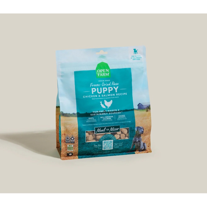 Open Farm Morsels Freeze Dried Puppy Dog Food - Chicken & Salmon - 13.5oz Bag