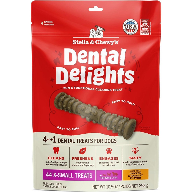 Stella & Chewy's Dental Delights X-Small Dog Treats 44-Count