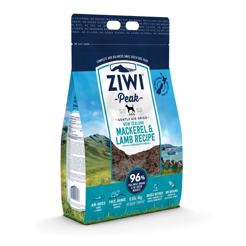 Ziwi Peak Air-Dried Dog Food - Mackerel & Lamb - 8.8lb Bag
