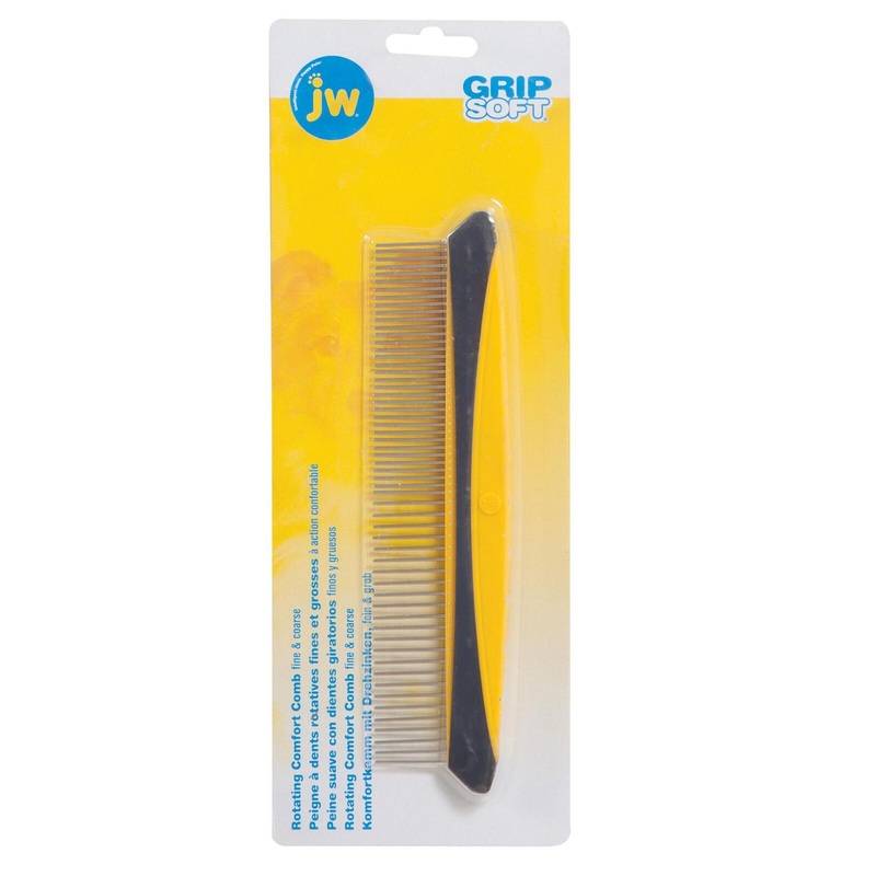 GripSoft Rotating Comfort Comb Fine & Coarse 20cm