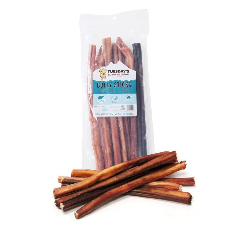 Natural Dog Company 12" Odor Free Thick Bully Sticks 16oz