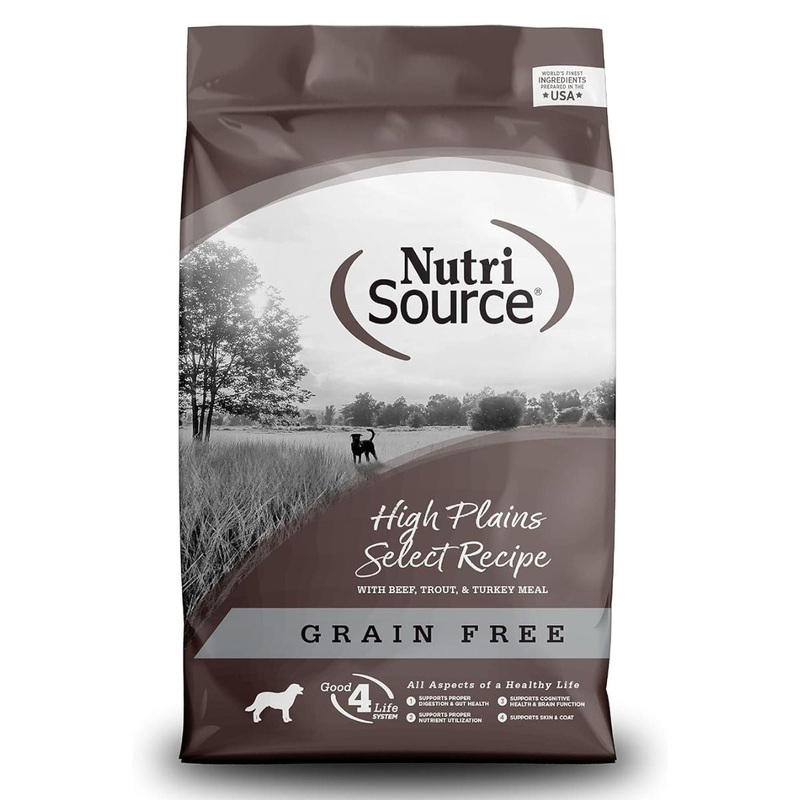 NutriSource High Plains Grain Free Dry Dog Food 4lb Bag