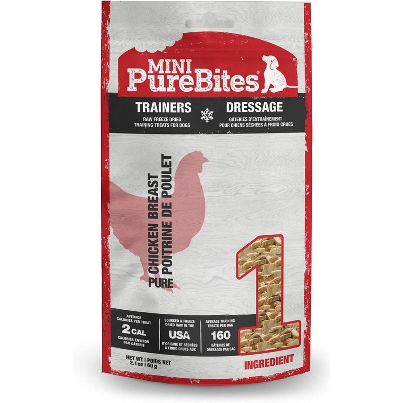 PureBites Chicken Trainers Mini Freeze-Dried Dog Treats 2.1oz