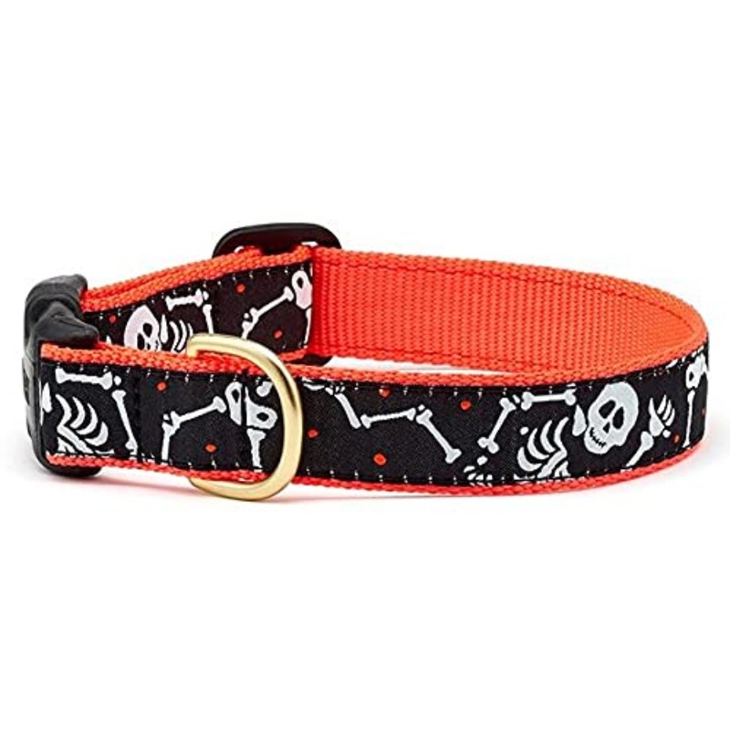 Up Country Bone Jangles Pattern Dog Collar X-Small (6"-12") 5/8"