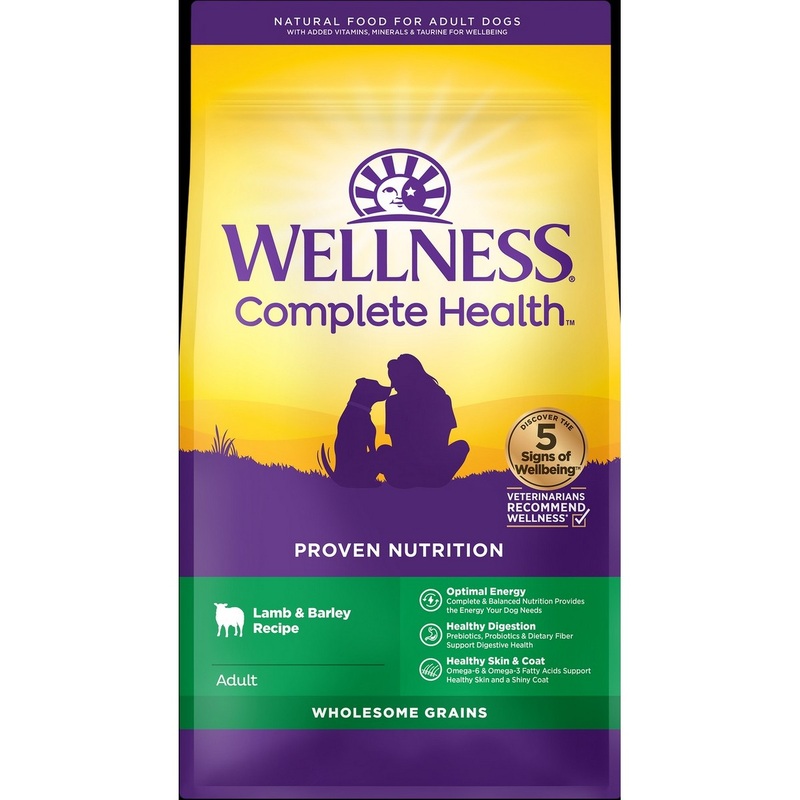 Wellness Complete Health Grained Lamb & Barley Dry Dog Food 26lb