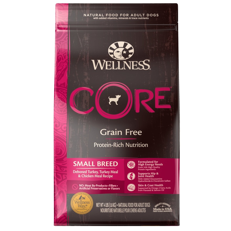 Wellness CORE Small Breed Turkey Dry Dog Food 4lb