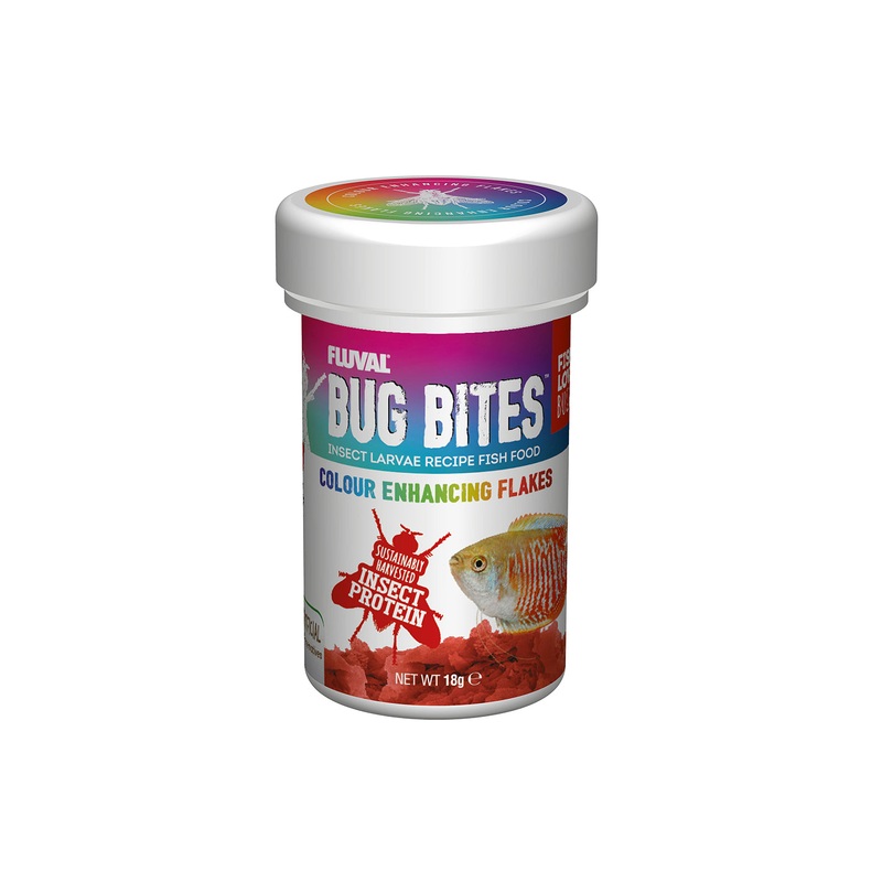 Fluval Bug Bites Colour Enhance Flakes