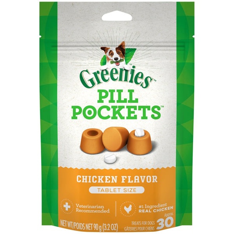 Greenies Chicken Flavored Tablet Pill Pockets 30 Count