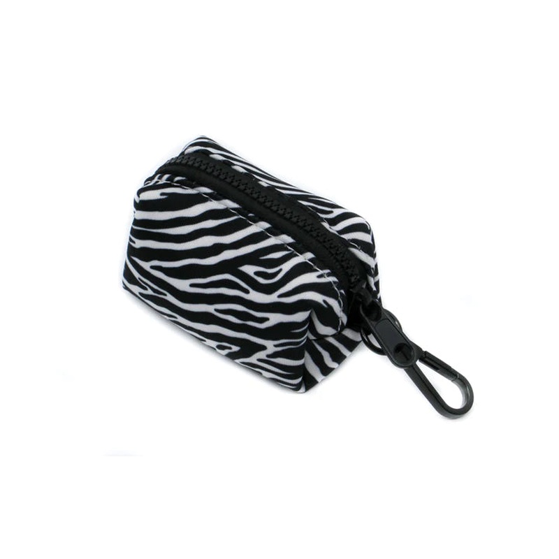 Pablo & Co Poop Bag Holder Black White Zebra