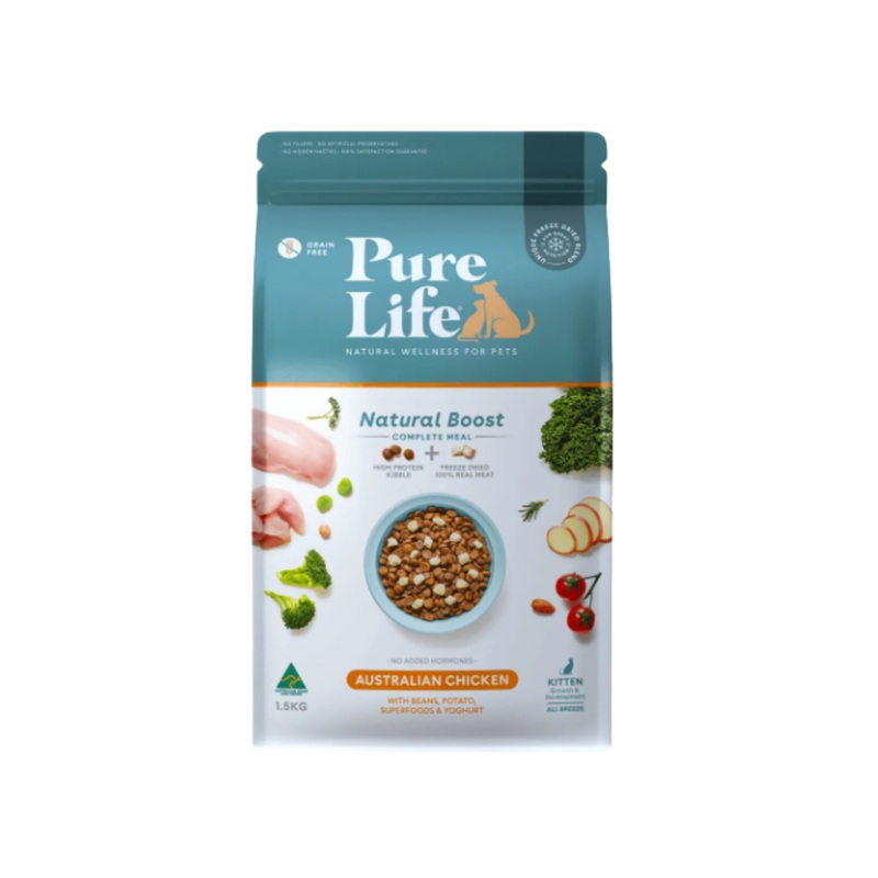 Pure Life Natural Boost Cat Kitten Chicken
