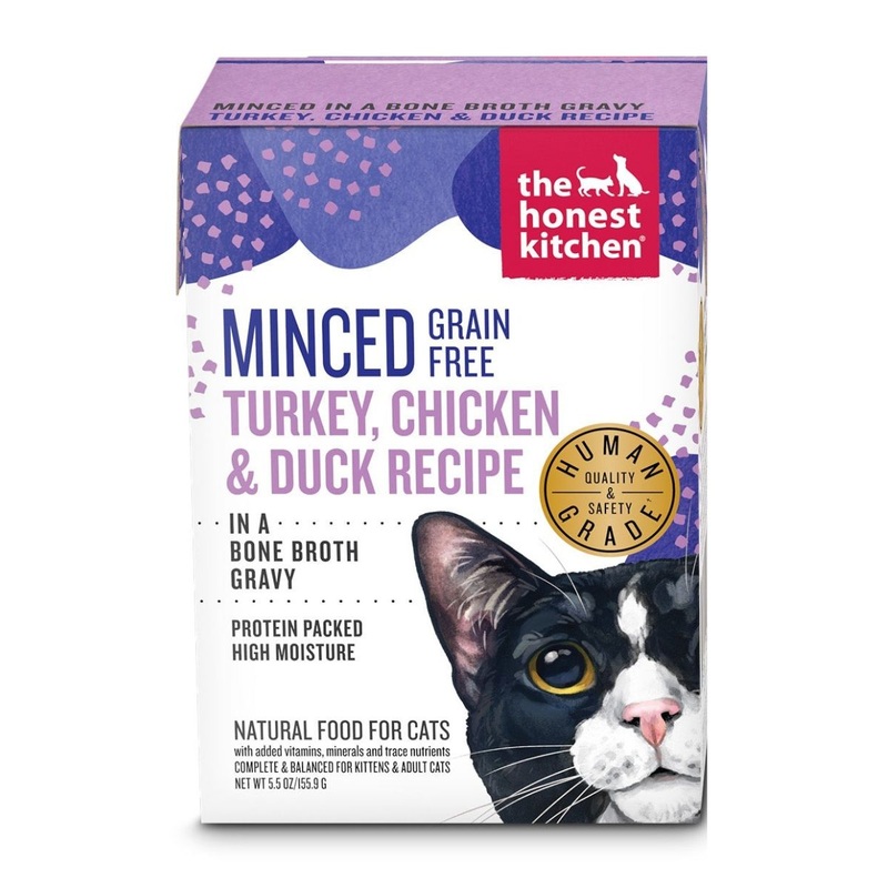 The Honest Kitchen Grain Free Wet Cat Food - Minced Turkey, Chicken, & Duck - 2.8oz Tetra Pak