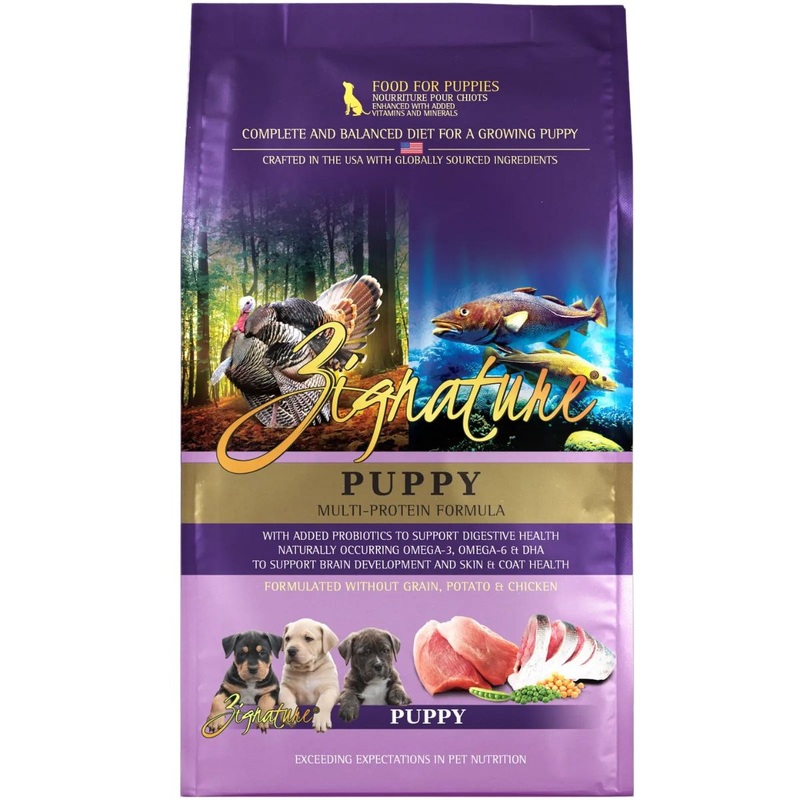 Zignature Puppy Formula Dry Dog Food - Multi-Protein - 4lb Bag