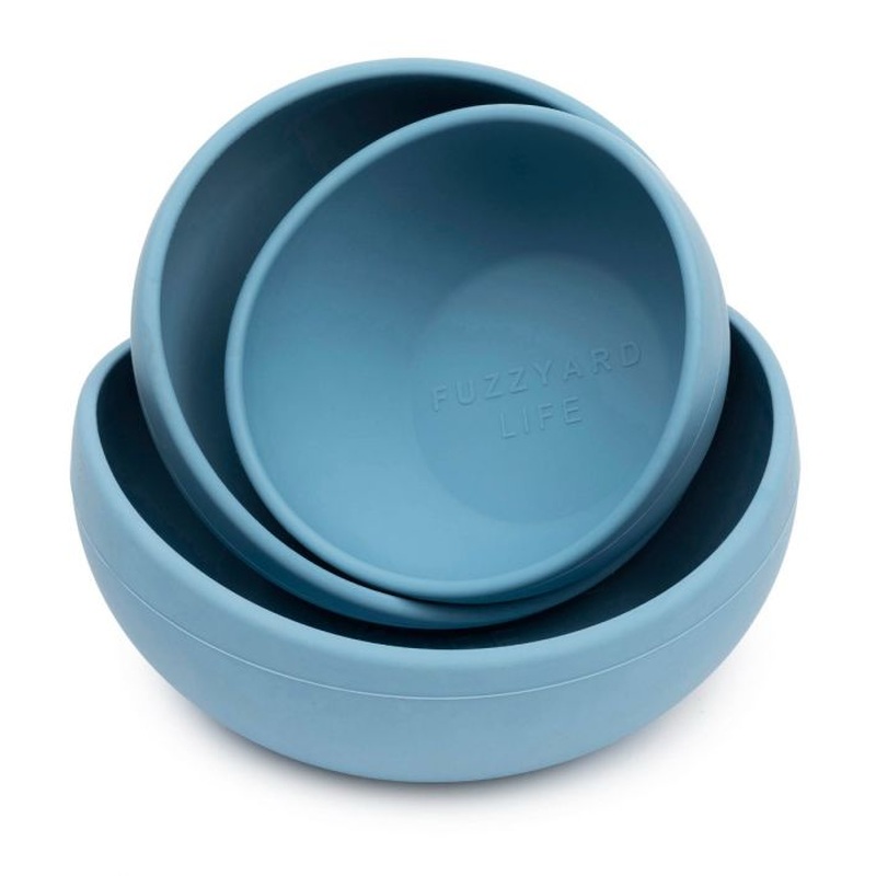 FuzzYard Life Silicone Bowl - French Blue