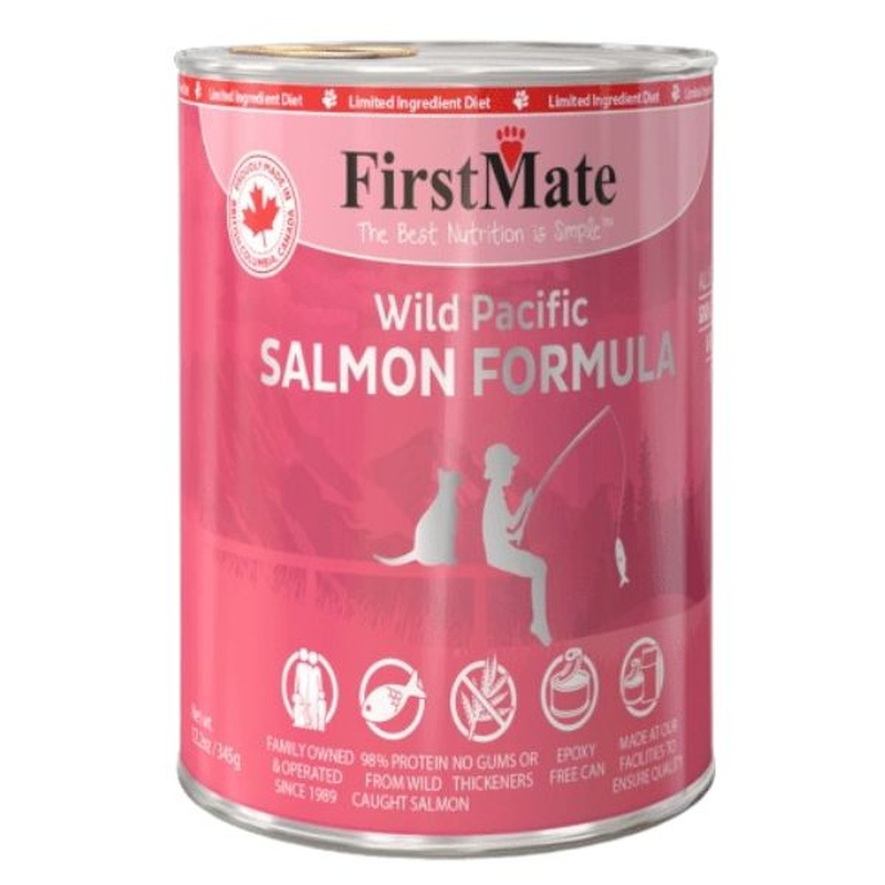 First Mate Limited Ingredient Wild Salmon Formula Cat Food 12.2oz