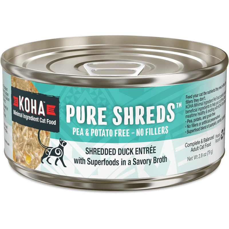 Koha Pure Shreds Wet Cat Food - Duck - 5.5oz Can