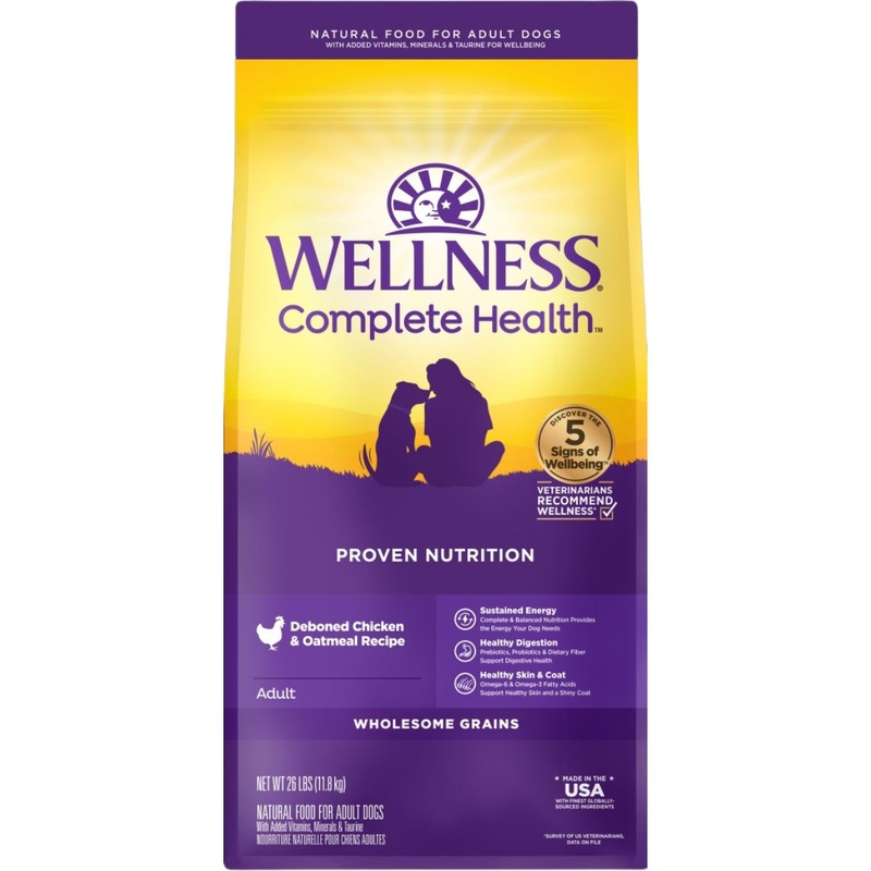 Wellness Complete Health Grained Chicken & Oatmeal Dry Dog Food 26lb
