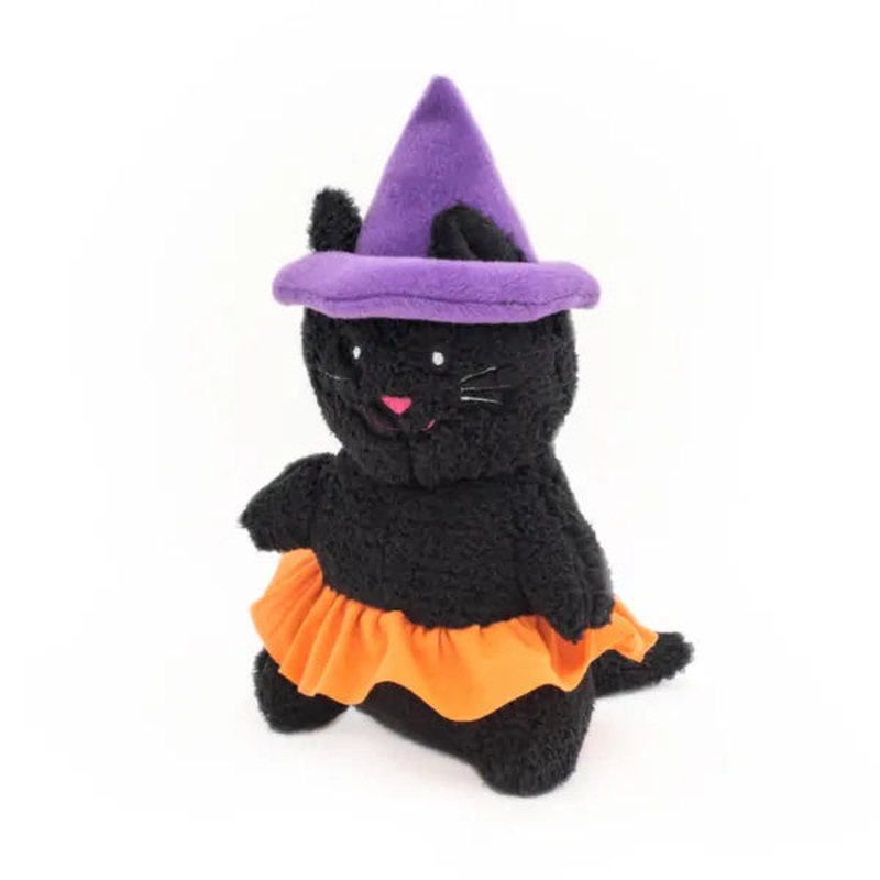 ZippyPaws HALLOWEEN CHEEKY CHUMZ WITCH CAT 27.5x16.5x10cm
