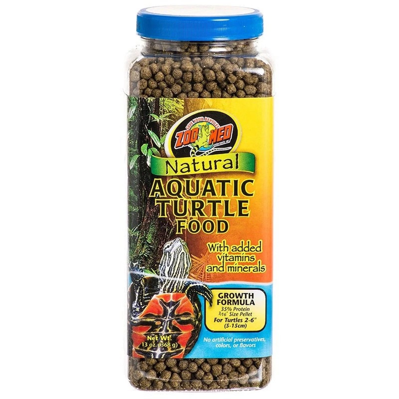 Zoo Med Aquatic Growth Formula Dry Turtle Food 13 oz