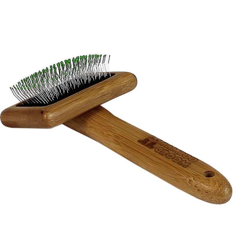 Bamboo Groom Slicker Brush Small