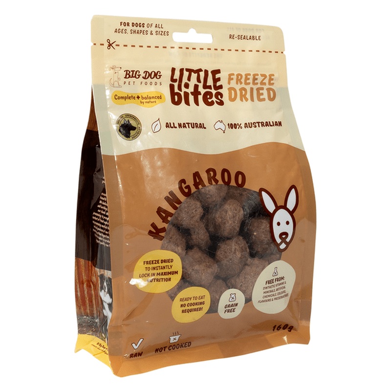 Big Dog Little Bites Freeze Dried Kangaroo 160g