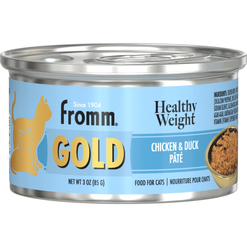 Fromm Gold Healthy Weight Wet Cat Food - Chicken & Duck Pt - 3oz Can