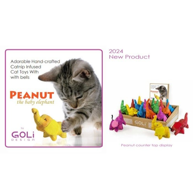 Goli Design Goli Peanut The Baby Elephant Cat Toy