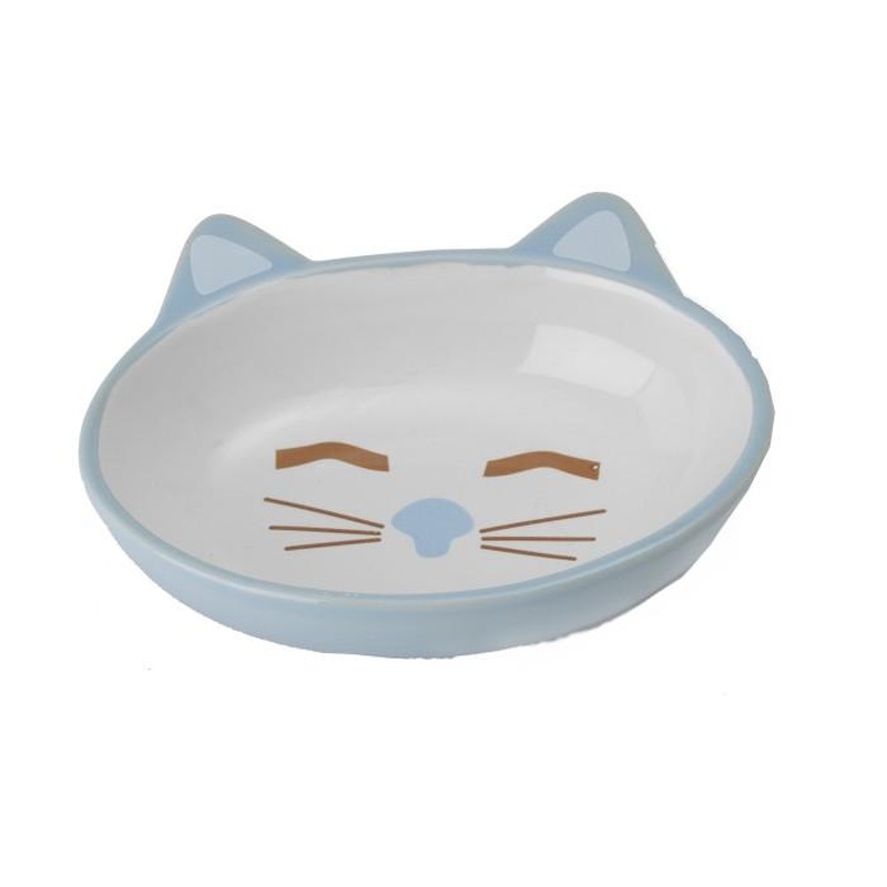 Petrageous Here Kitty Cat Bowl Oval