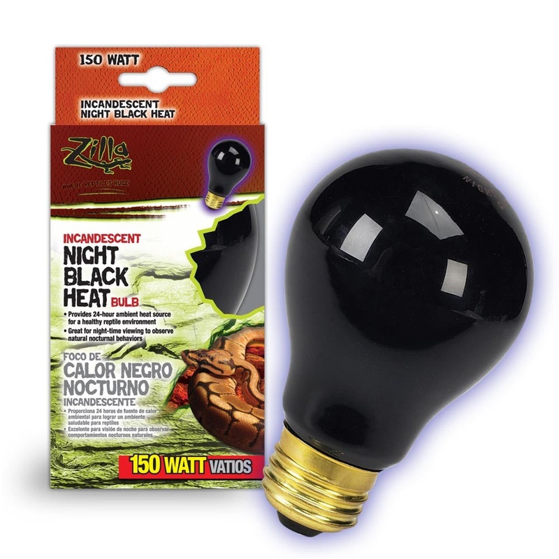 ZILLA Incandescent Night Black Heat Bulb 150W