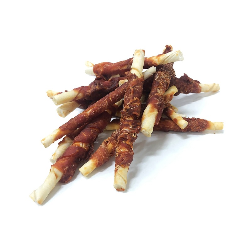 Kirby Pet Treats Rawhide Chicken Twists 25pcs