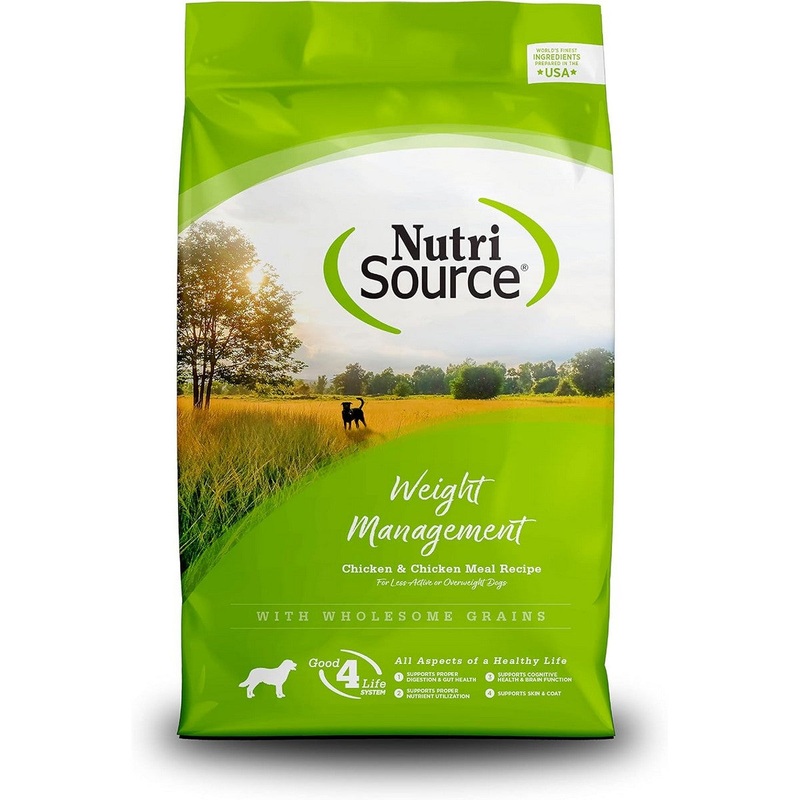 NutriSource Weight Management Dry Dog Food - Chicken & Rice - 12lb Bag