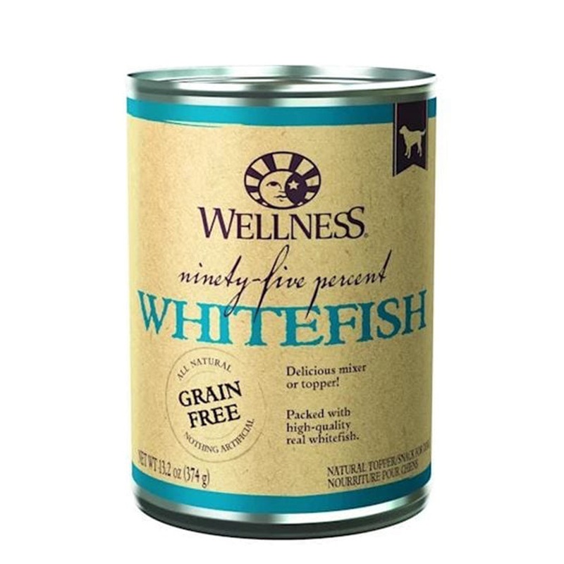 Wellness Grain Free 95% Whitefish Canned Dog Food 13.2oz