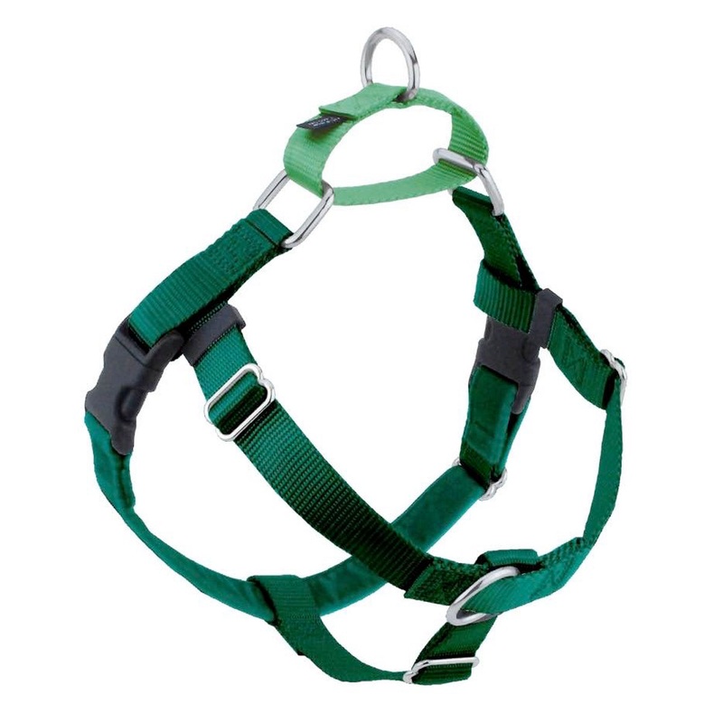 2 Hounds Design Freedom No-Pull Dog Harness - Medium 5/8" x 24-28" - Kelly Green