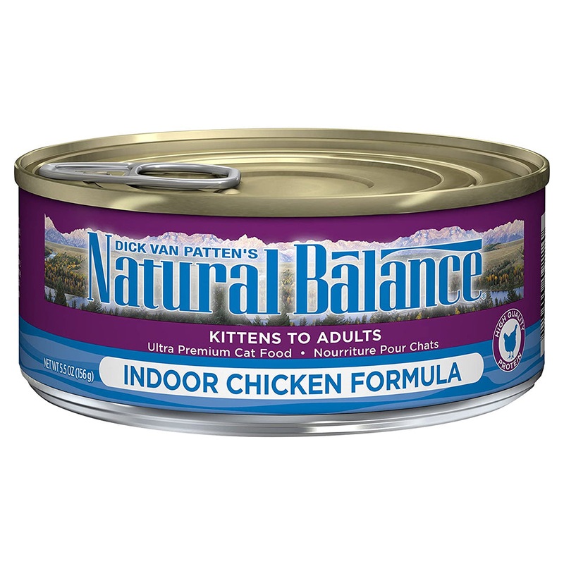 Natural Balance Ultra Premium Indoor Wet Cat Food - Chicken - 5.5oz Can