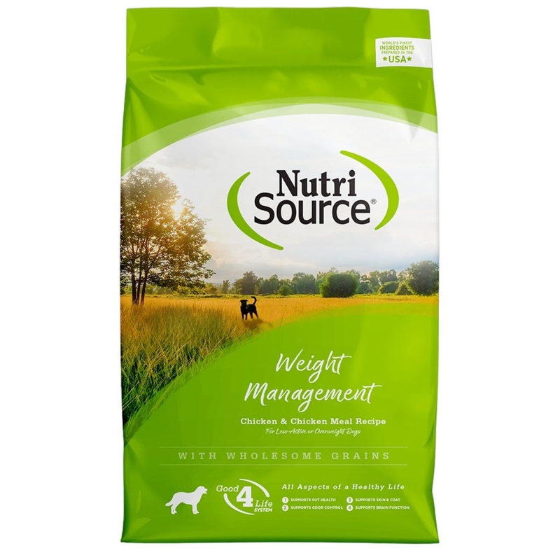 NutriSource Weight Management Dry Dog Food - Chicken & Rice - 4lb Bag