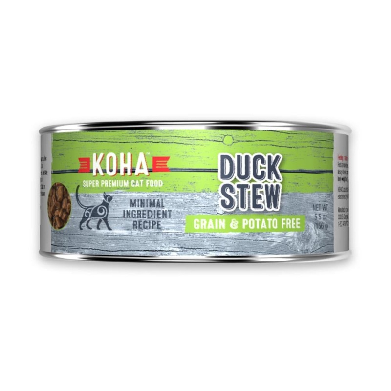 Koha Minimal Ingredient Stew Wet Cat Food - Duck Stew - 5.5oz Can
