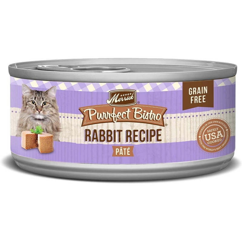 Merrick Purrfect Bistro Grain Free Rabbit Pate Cat Food 5.5oz