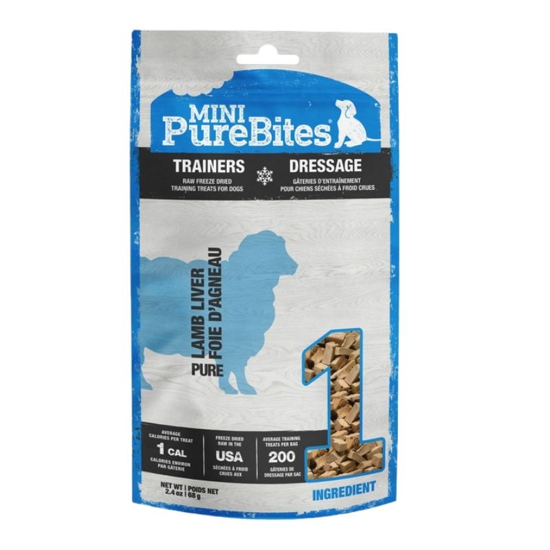 PureBites Mini Lamb Liver Dog Treats 2.4oz