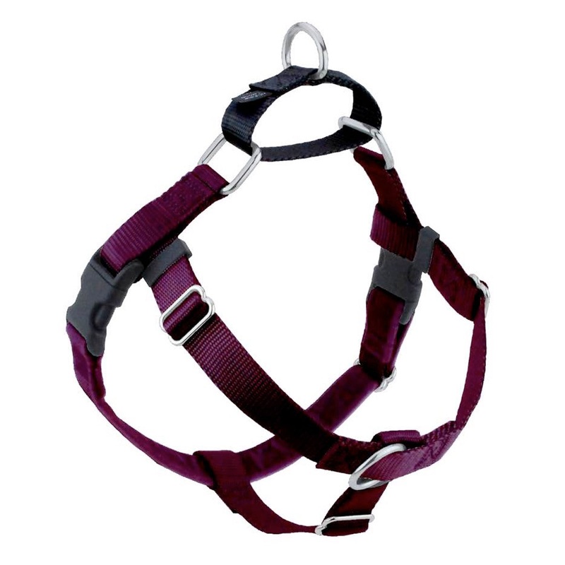 2 Hounds Design Freedom No-Pull Dog Harness - Medium 1" x 24-28" - Burgundy