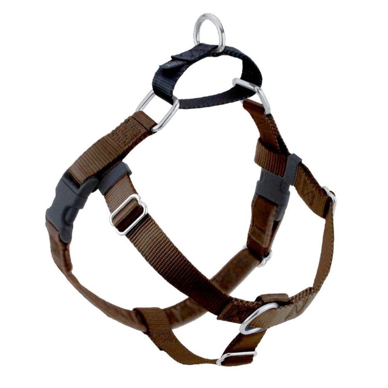 2 Hounds Design Freedom No-Pull Dog Harness - Small 5/8" x 20-24" - Brown