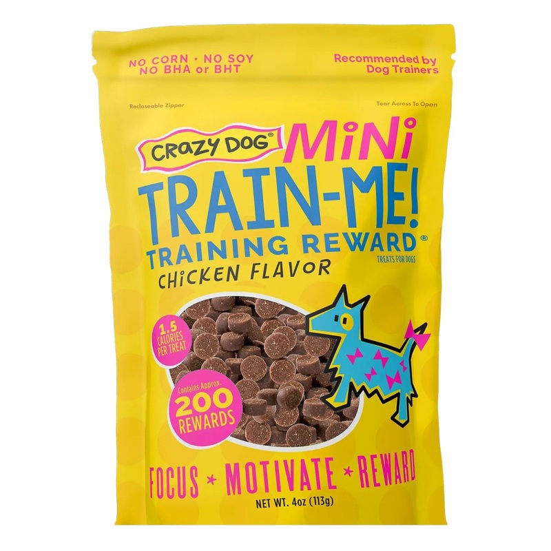 Crazy Dog Train Me! Chicken Mini Dog Treats 4oz