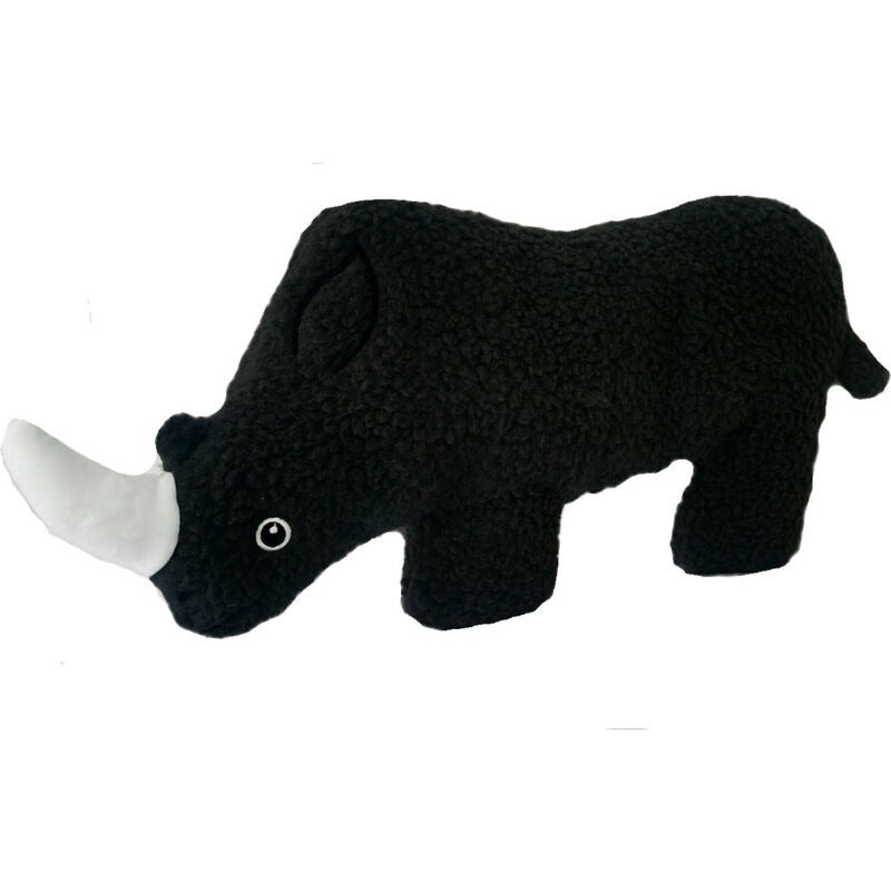 Dog Star Wildlife Gertie Black Rhino Dog Toy