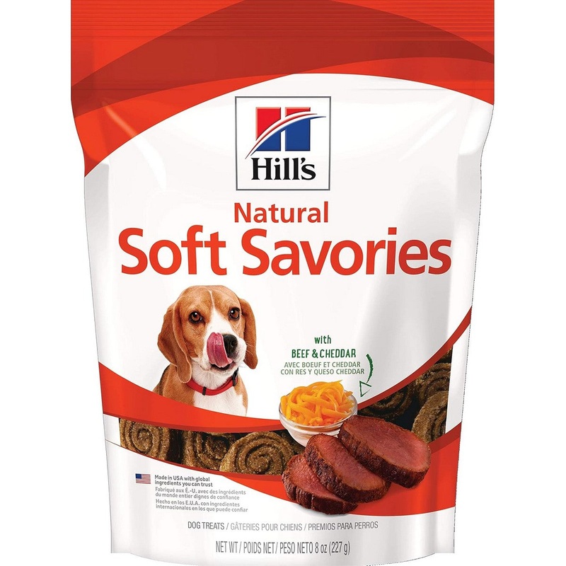 Hill's Natural Soft Savories Beef & Cheddar Dog Treats 8oz
