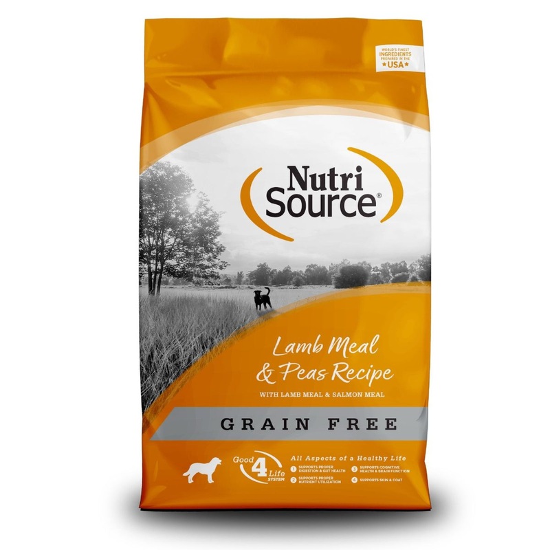 NutriSource Lamb Meal & Peas Grain Free Dry Dog Food 12lb Bag