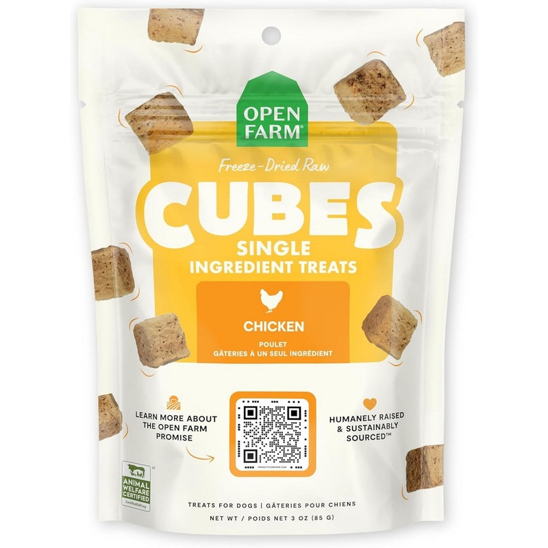 Open Farm Freeze Dried Raw Single Ingredient Chicken Dog Treats 3oz