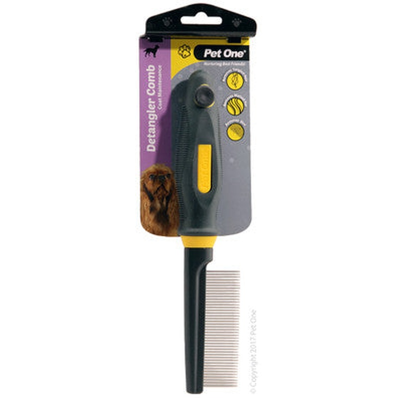 Pet One Grooming Flea Comb 80 Pins with Handle