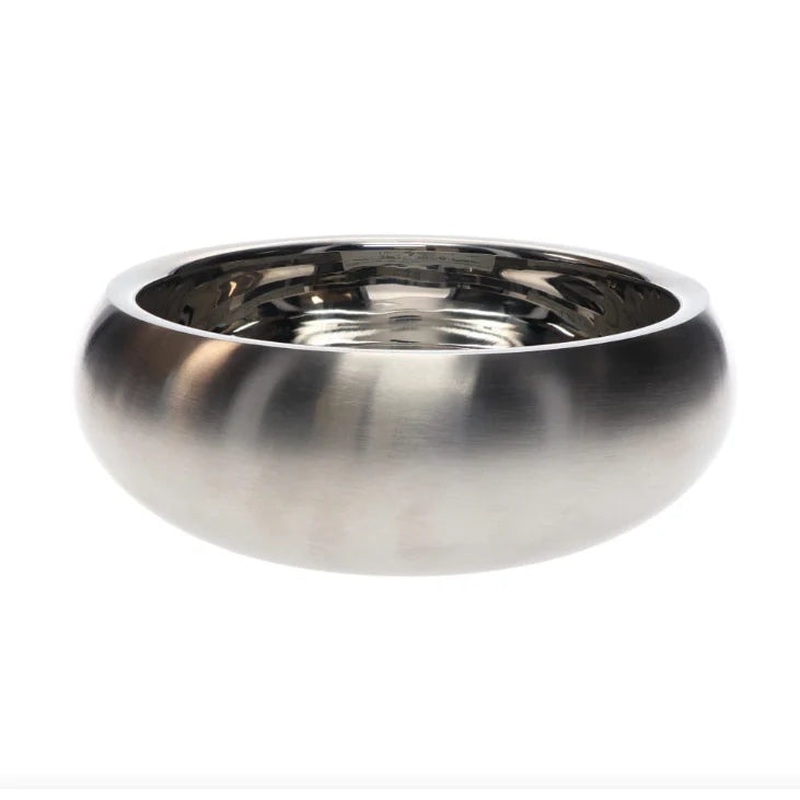 Zeez Signature Collection SS Curved Pet Bowl