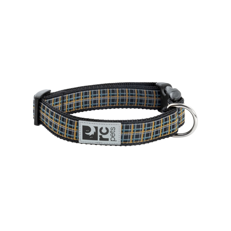 RC PETS Dog Clip Collar, Flannel, L, 1" / 15" - 25"