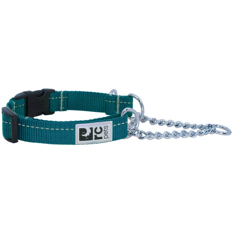 RC PETS Dog Primary Training Clip Collar, Dark Teal, M, 1"/ 14" - 19"