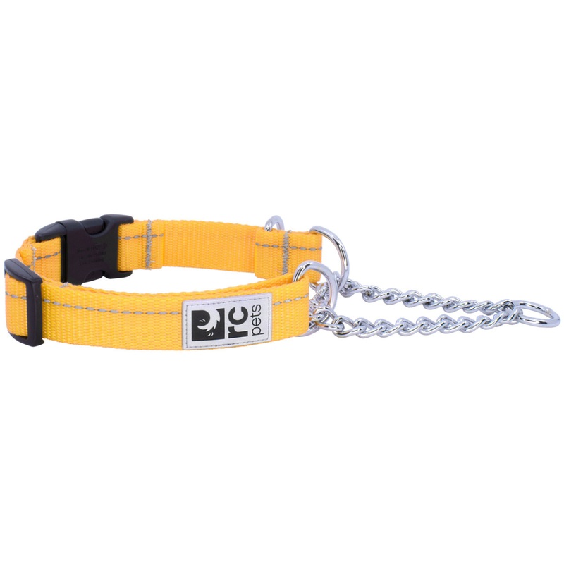 RC PETS Dog Primary Training Clip Collar, Marigold, L, 1"/ 18"-26"